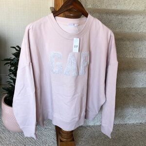 NWT GAP Baby Pink Boxy Crewneck Sweater